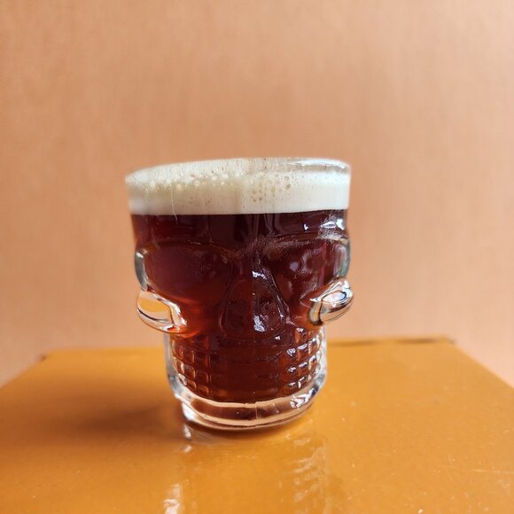 Tiki Bar Skull Glass Shotglasses x 4 - Picture 4 of 6